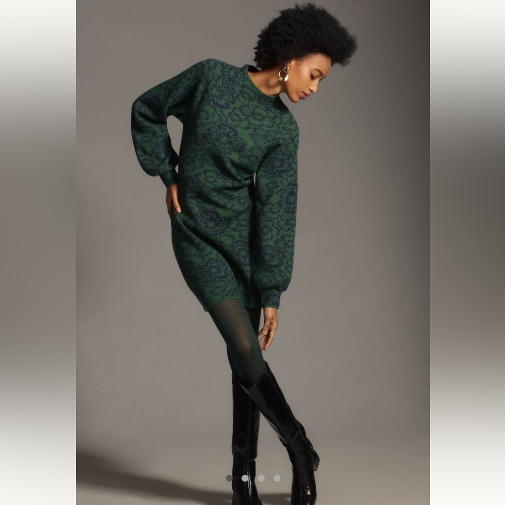 Maeve by Anthropologie Beatriz Mock-Neck Sweater Dress